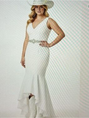 NWT Dress the Population White wedding Dress